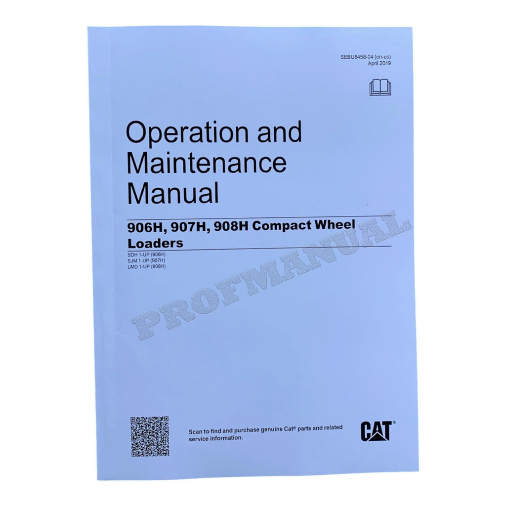 Caterpillar 906H 907H 908H Compact Wheel Loader Full Service Manual