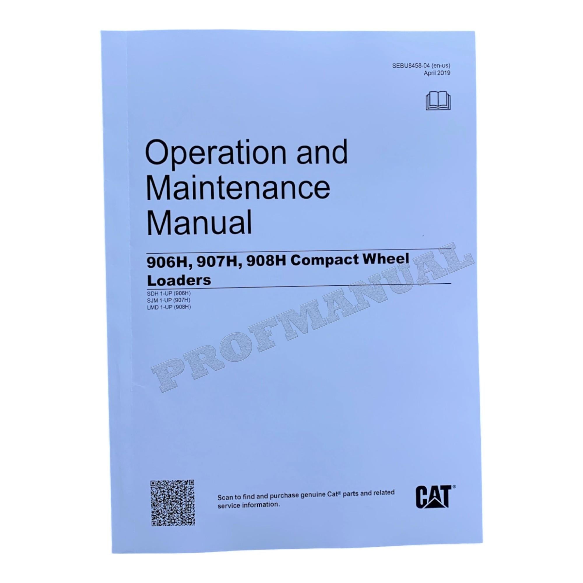 Caterpillar 906H 907H 908H Compact Wheel Loader Full Service Manual