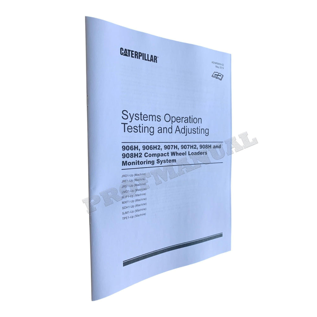Caterpillar 906H 907H 908H Compact Wheel Loader Full Service Manual