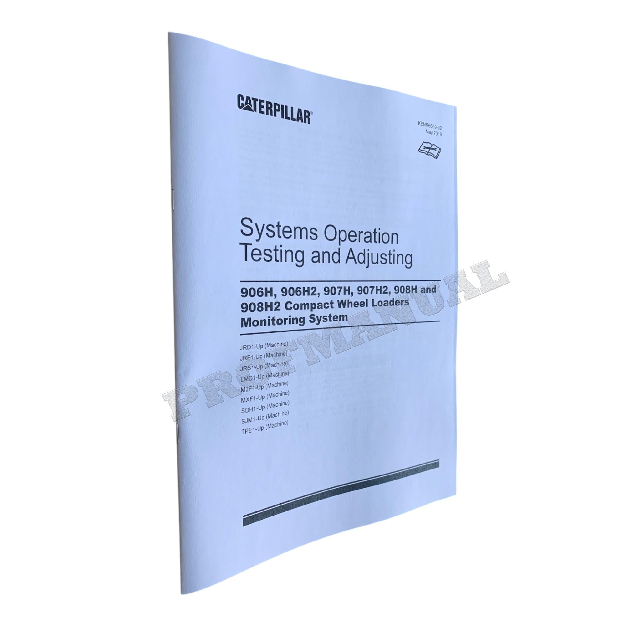 Caterpillar 906H 907H 908H Compact Wheel Loader Full Service Manual