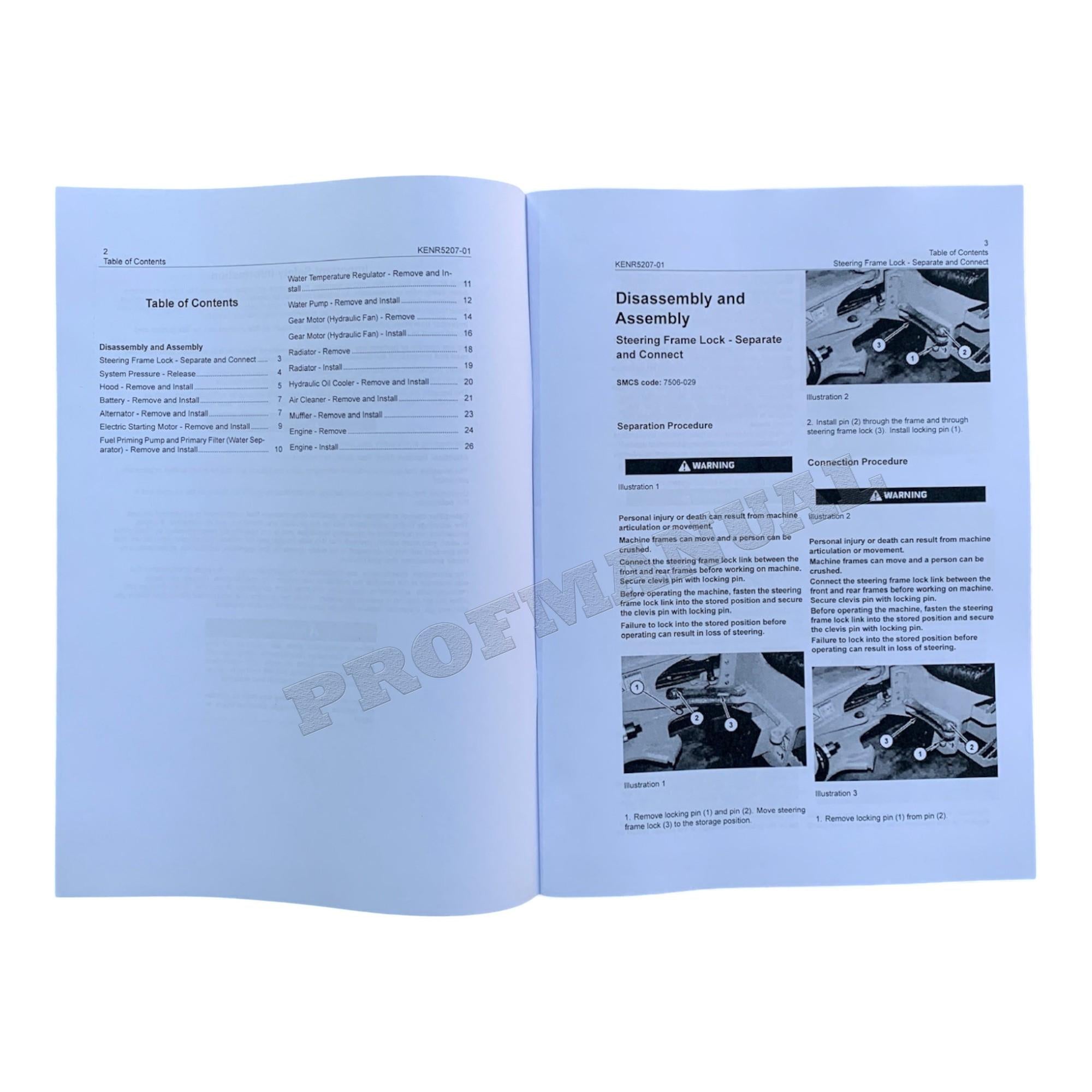 Caterpillar 906H 907H 908H Compact Wheel Loader Full Service Manual