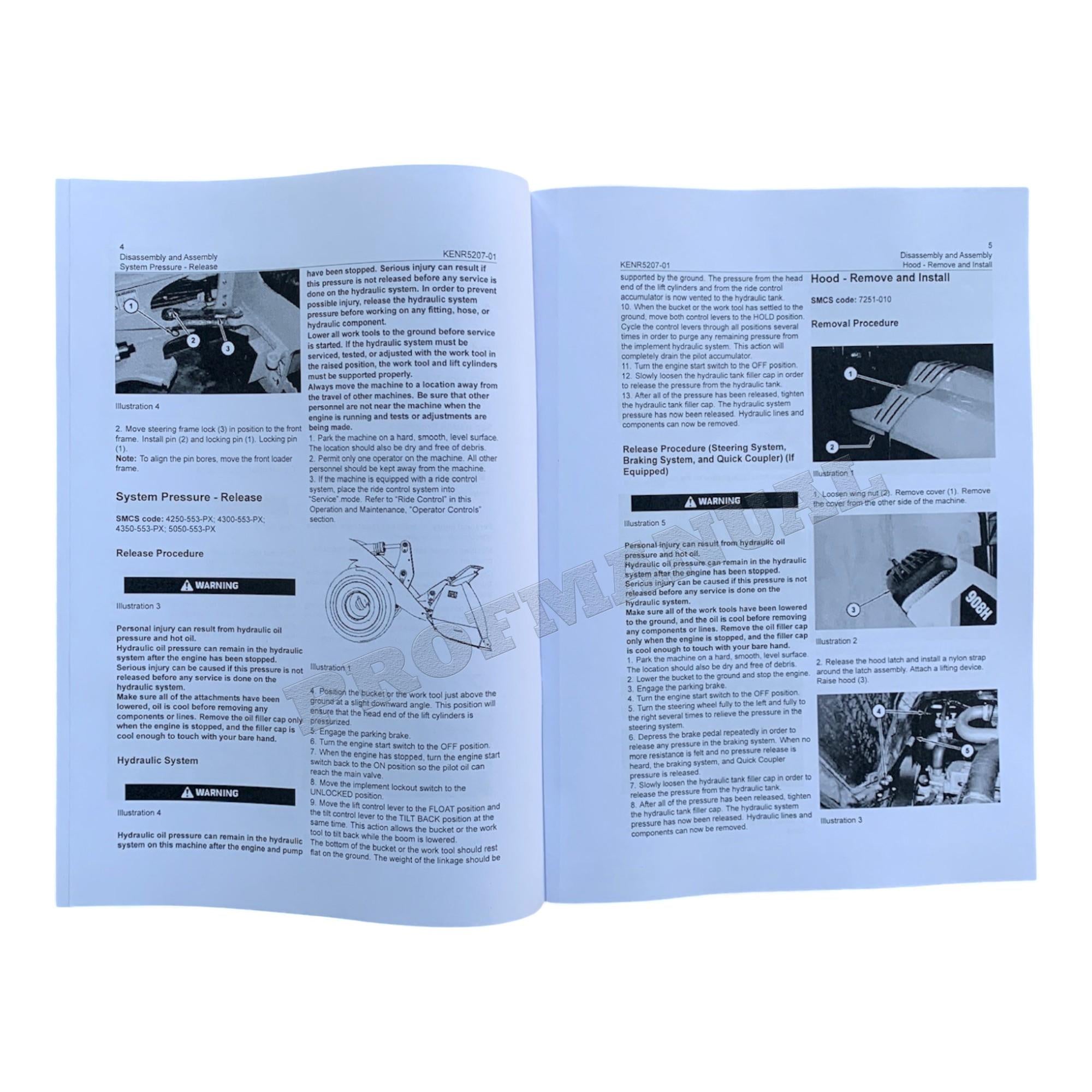 Caterpillar 906H 907H 908H Compact Wheel Loader Full Service Manual