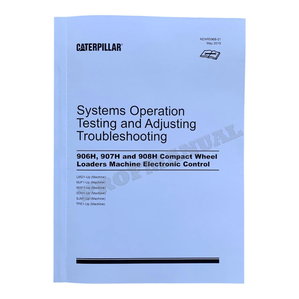Caterpillar 906H 907H 908H Compact Wheel Loader Full Service Manual