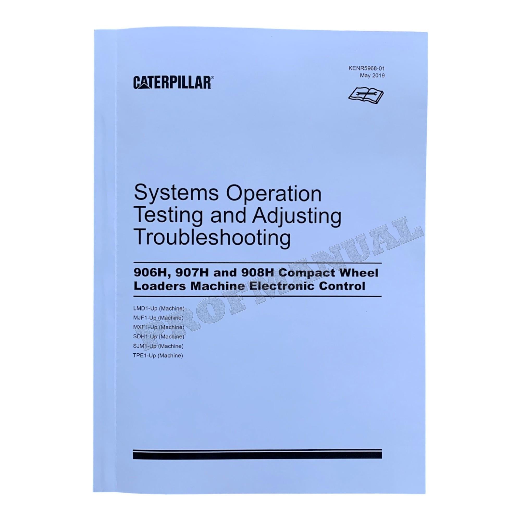 Caterpillar 906H 907H 908H Compact Wheel Loader Full Service Manual