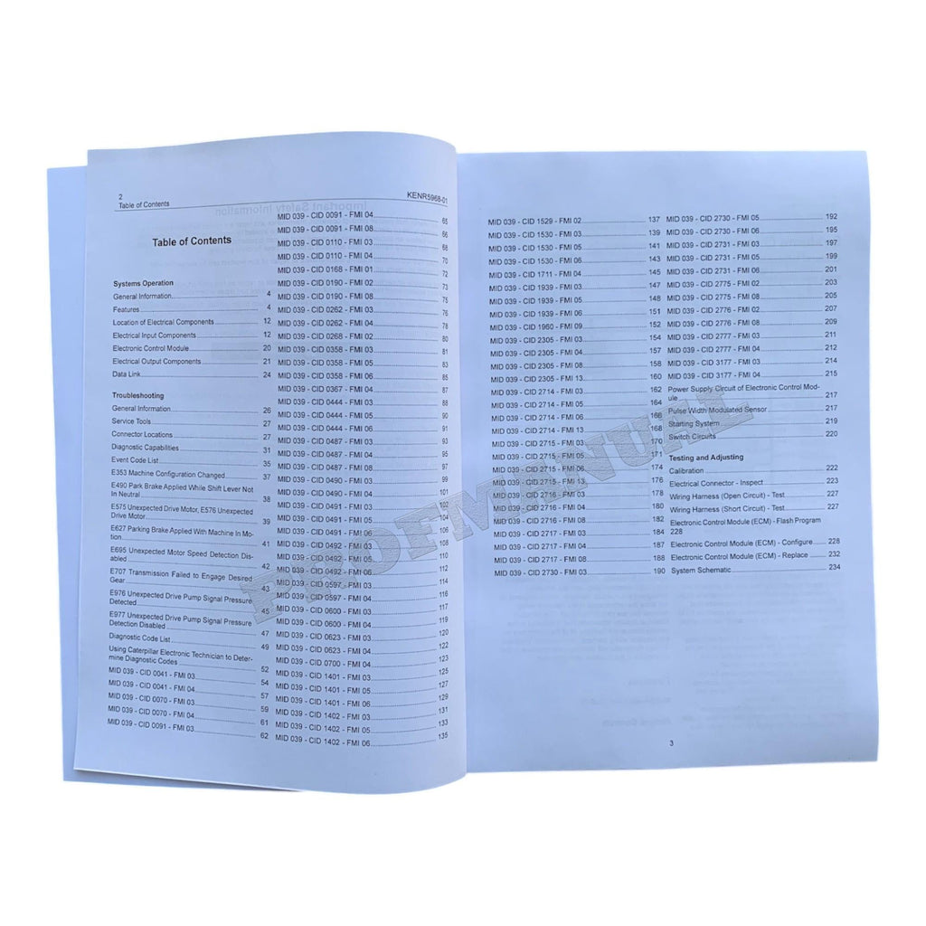 Caterpillar 906H 907H 908H Compact Wheel Loader Full Service Manual