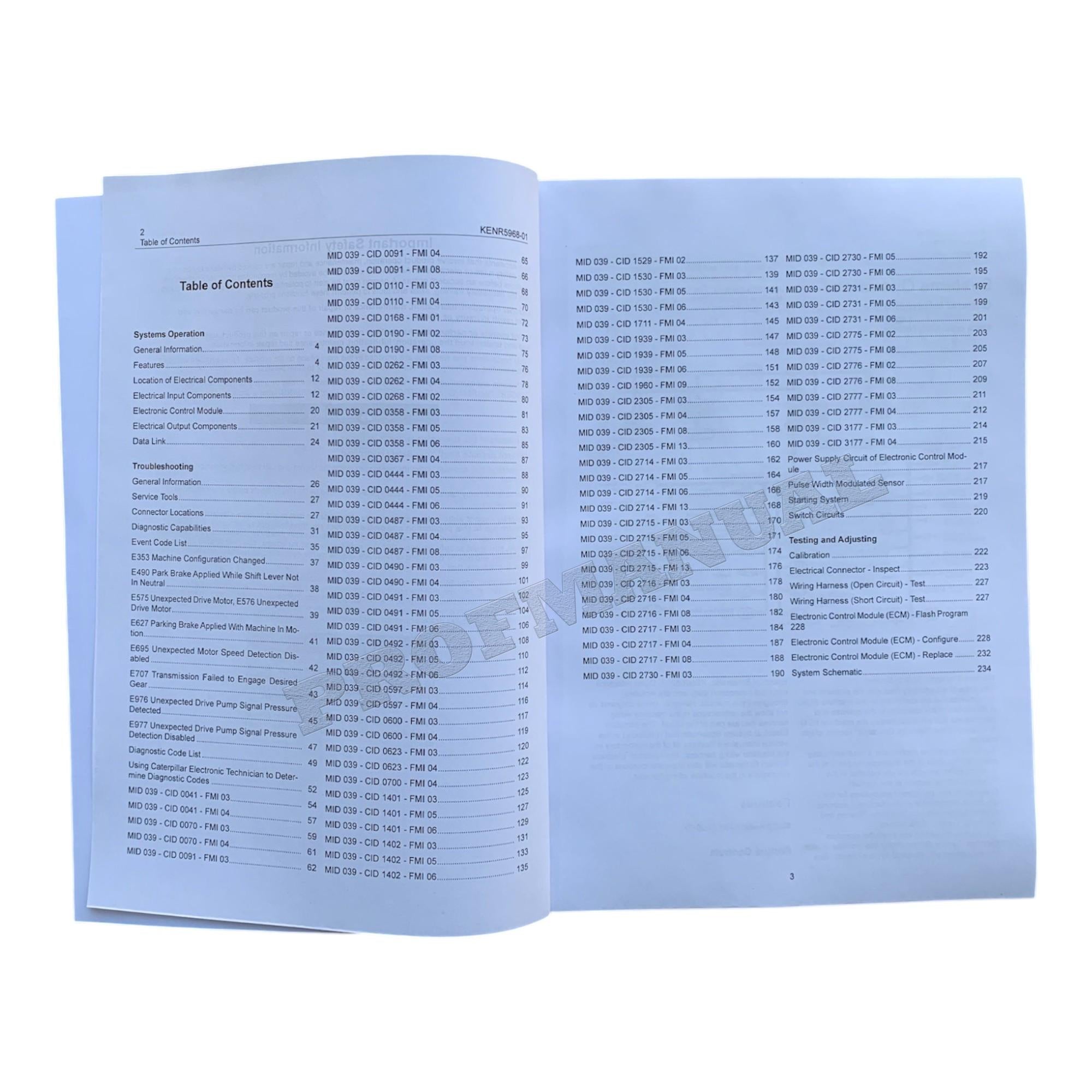Caterpillar 906H 907H 908H Compact Wheel Loader Full Service Manual