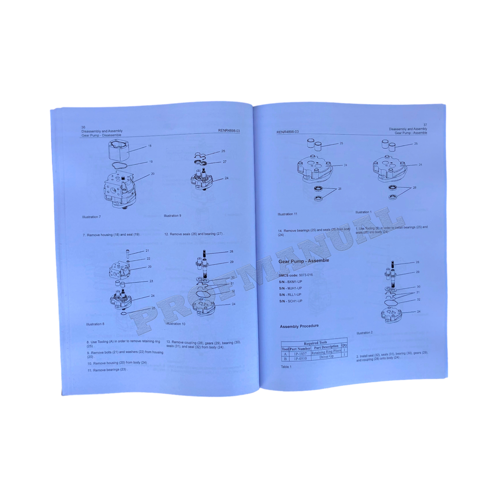 Manual de servicio de la excavadora Caterpillar 308E, conjunto de 7 libros + esquema, serie F8C