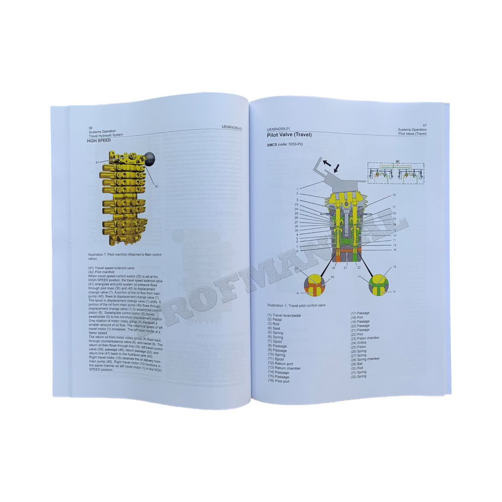 Manual de servicio de la excavadora Caterpillar 308E, conjunto de 7 libros + esquema, serie F8C