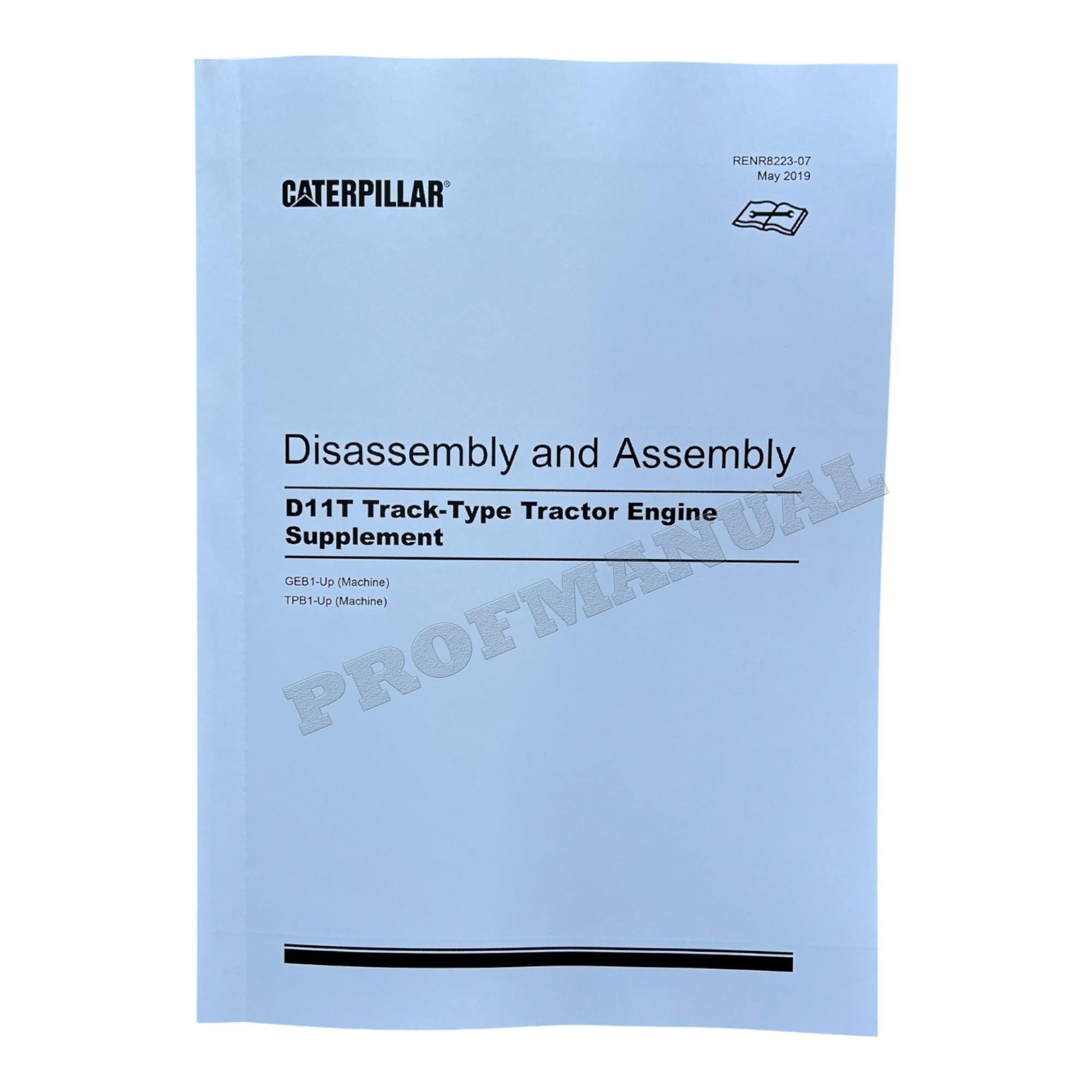 Caterpillar C27 C32 Engine Track-Type Tractor Full Service Manual *Send serial number