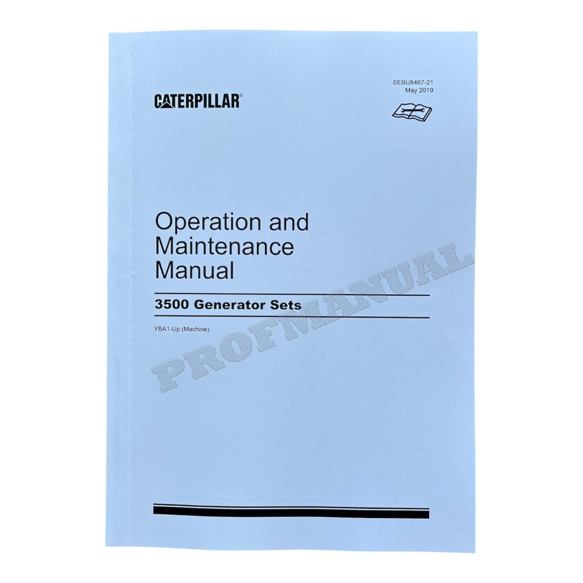 Caterpillar 3508 3512 3516 Generator Set Full Service Manual *Send serial number