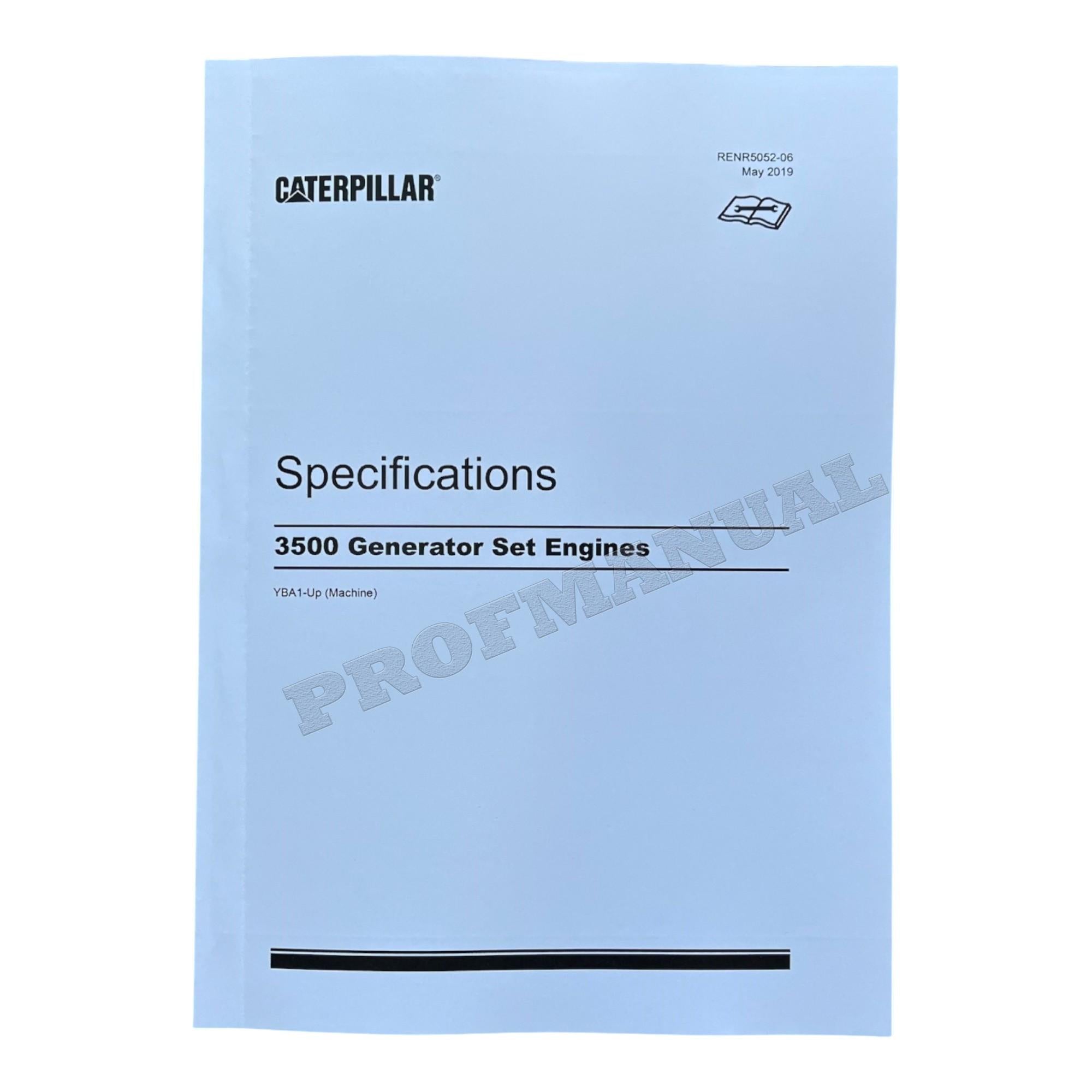 Caterpillar 3508 3512 3516 Generator Set Full Service Manual *Send serial number