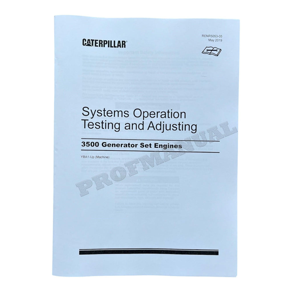 Caterpillar 3508 3512 3516 Generator Set Full Service Manual *Send serial number