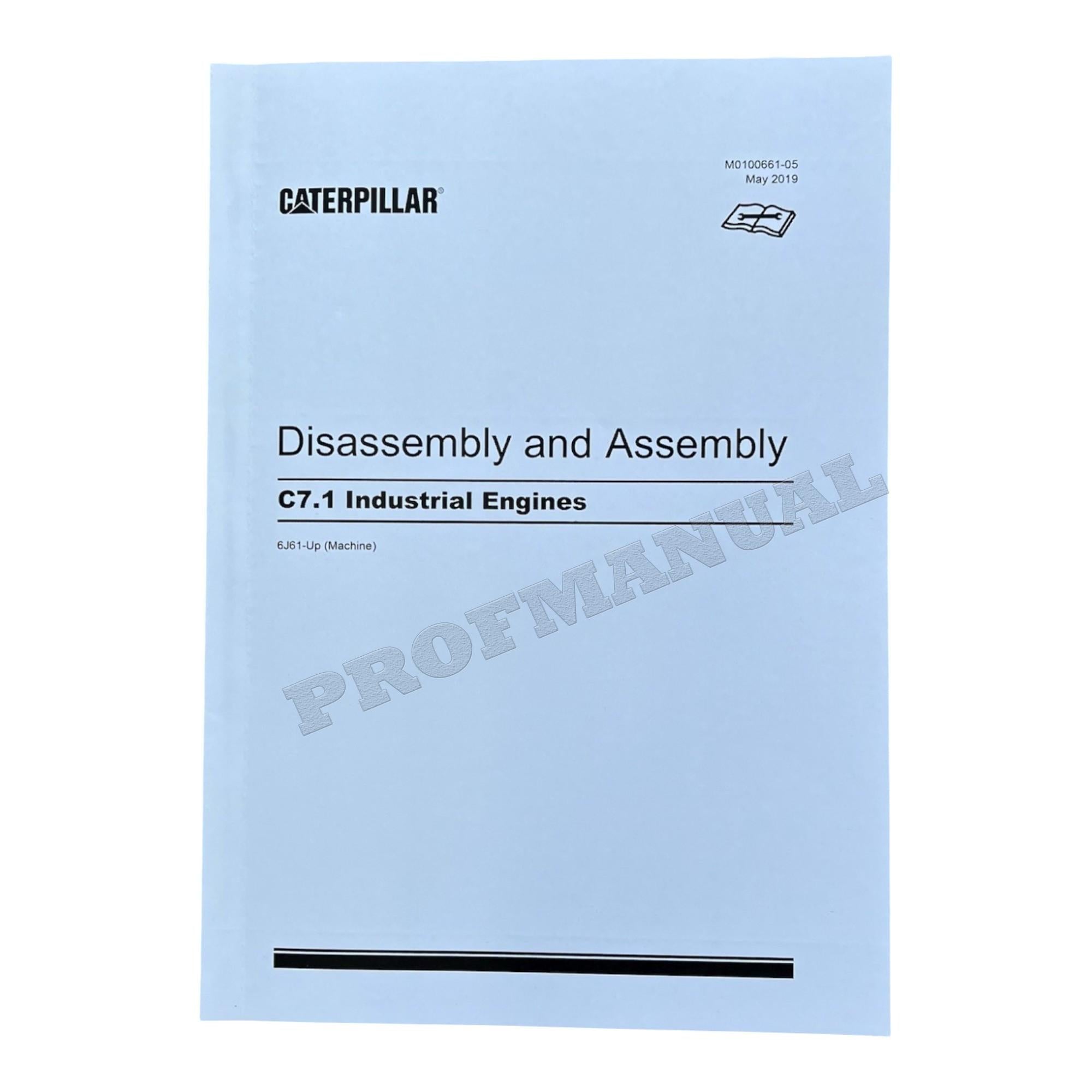 Caterpillar C7.1 INDUSTRIAL ENGINE Full Service Manual *Send serial number