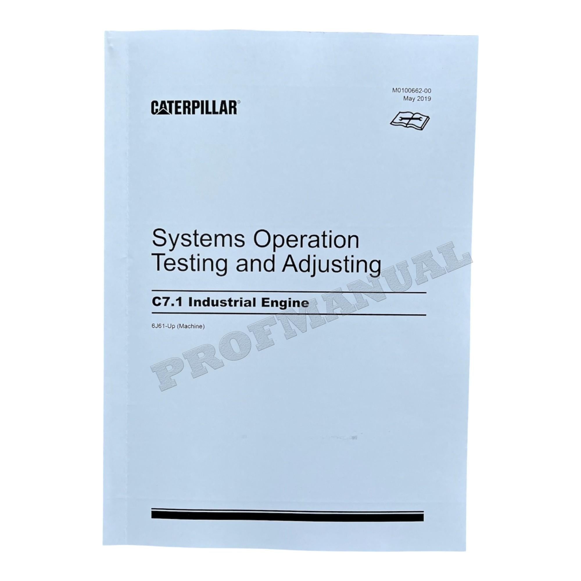 Caterpillar C7.1 INDUSTRIAL ENGINE Full Service Manual *Send serial number