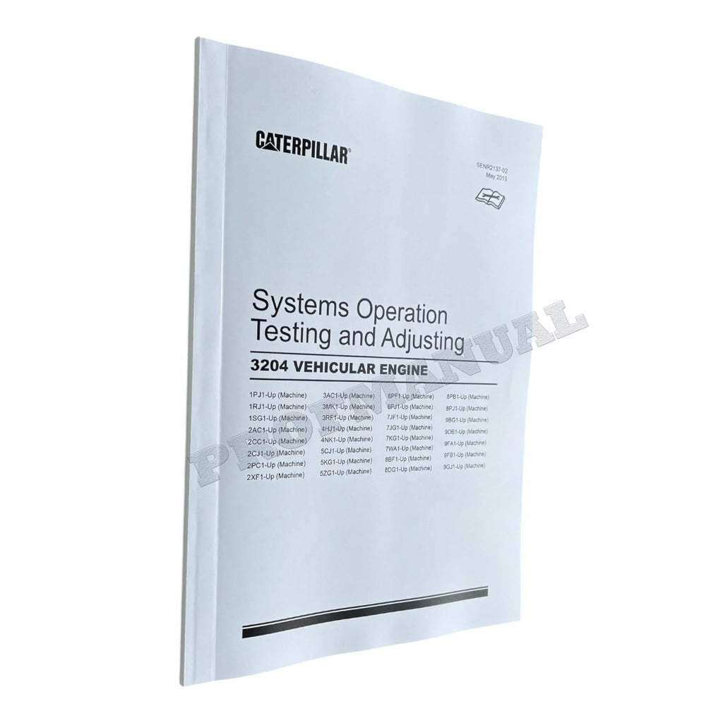 Caterpillar 3204 VEHICULAR ENGINE Full Service Manual *Send serial number