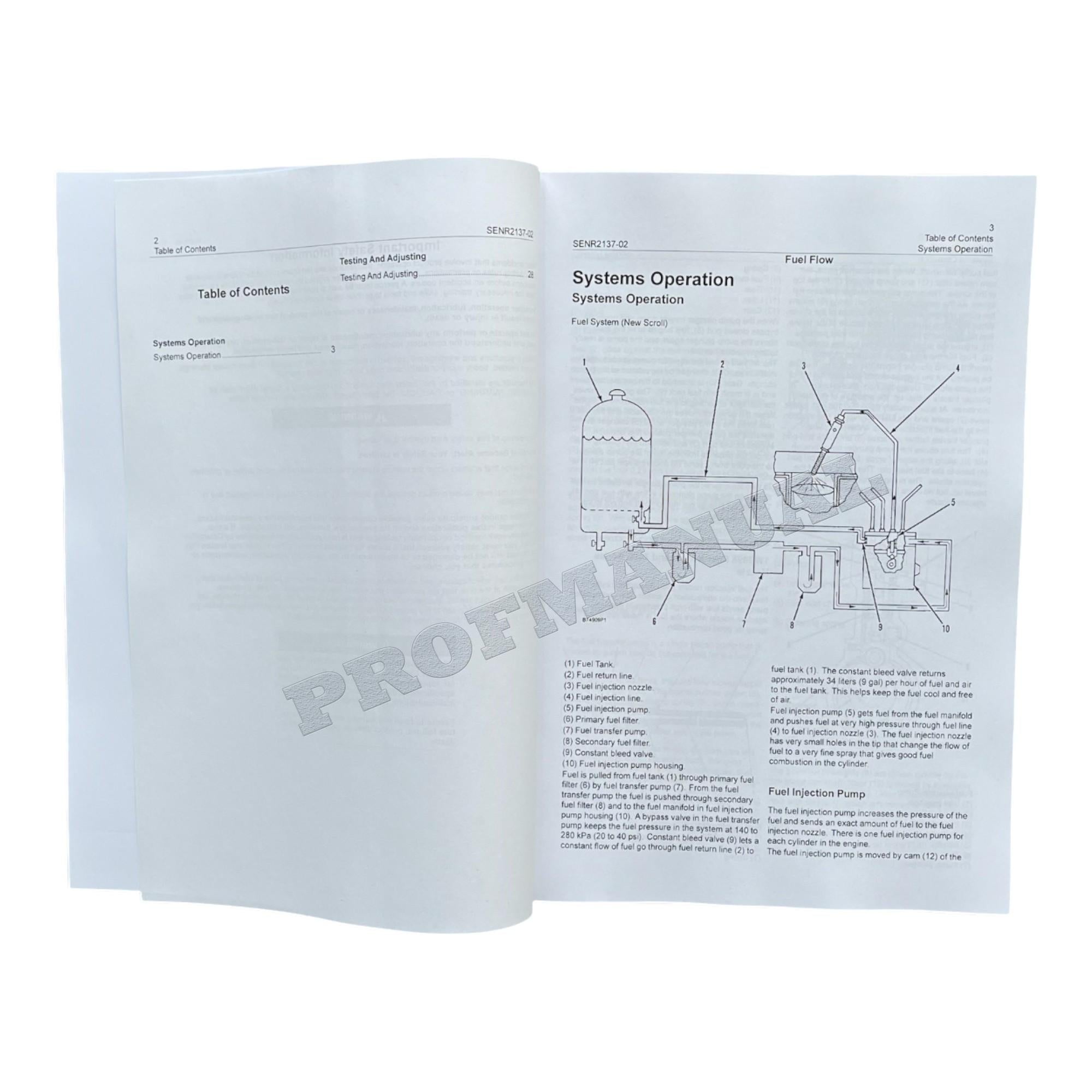 Caterpillar 3204 VEHICULAR ENGINE Full Service Manual *Send serial number