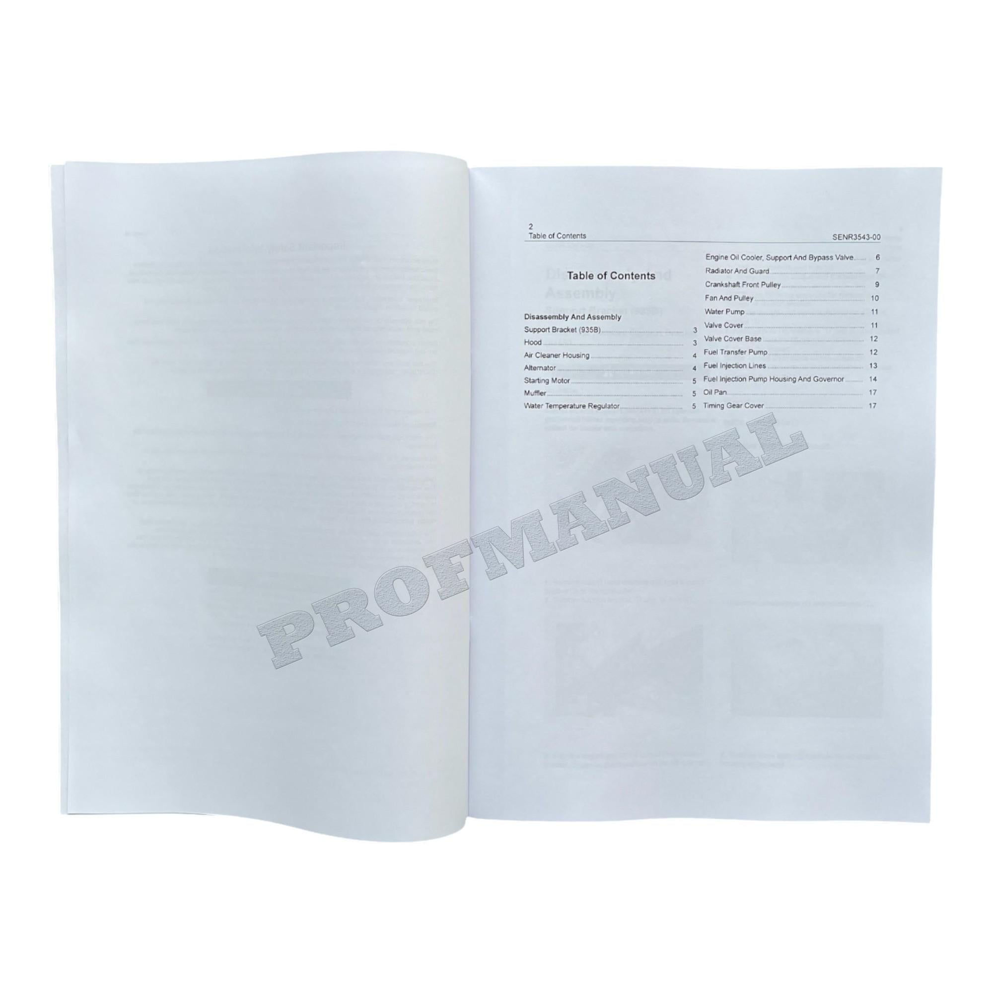 Caterpillar 3204 VEHICULAR ENGINE Full Service Manual *Send serial number
