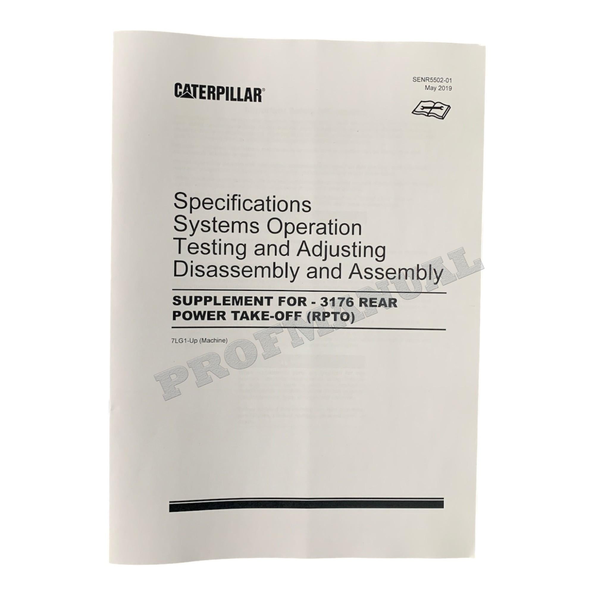 Manual de servicio completo del motor de camión Caterpillar 3176 15 libros + esquema *Enviar número de serie