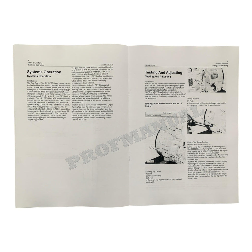 Manual de servicio completo del motor de camión Caterpillar 3176 15 libros + esquema *Enviar número de serie