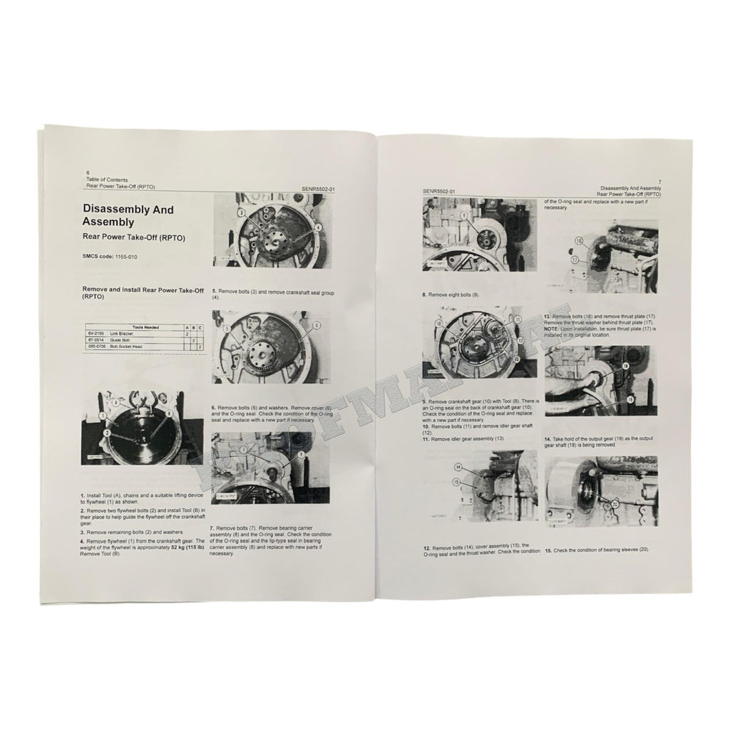 Manual de servicio completo del motor de camión Caterpillar 3176 15 libros + esquema *Enviar número de serie