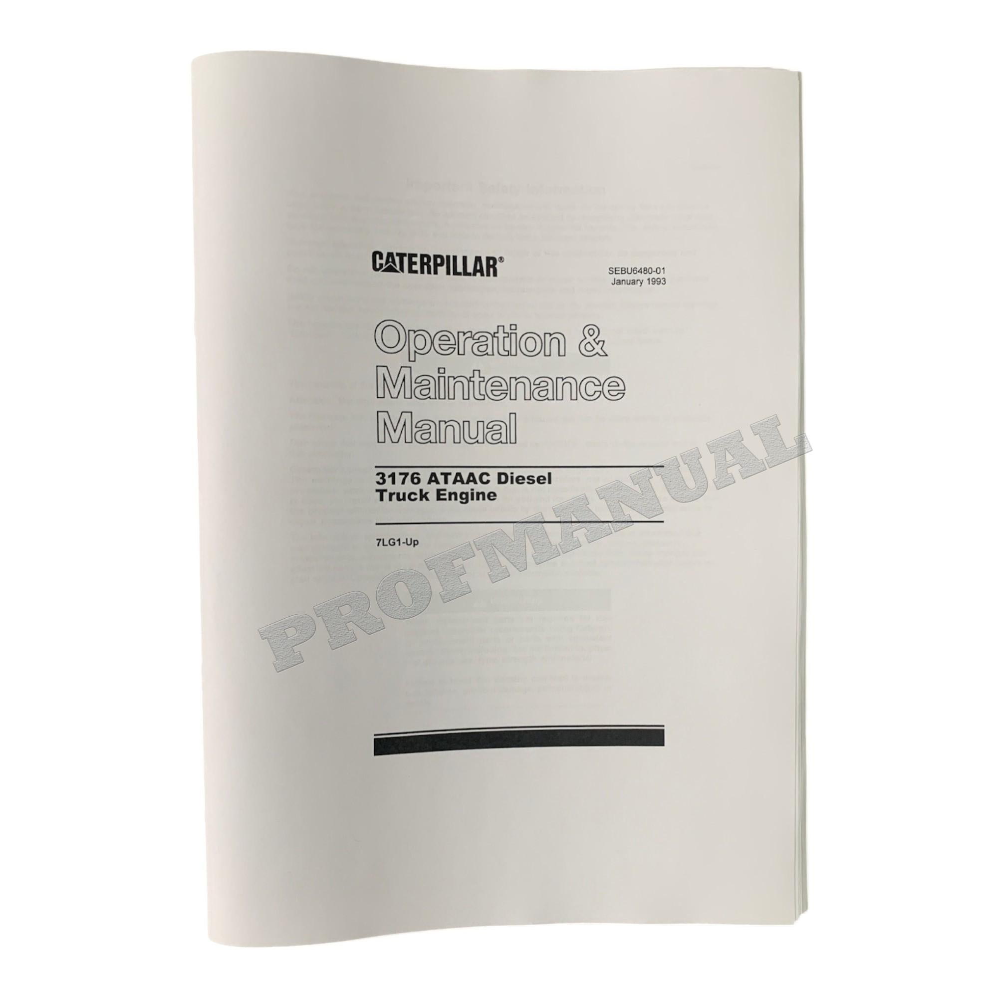 Manual de servicio completo del motor de camión Caterpillar 3176 15 libros + esquema *Enviar número de serie