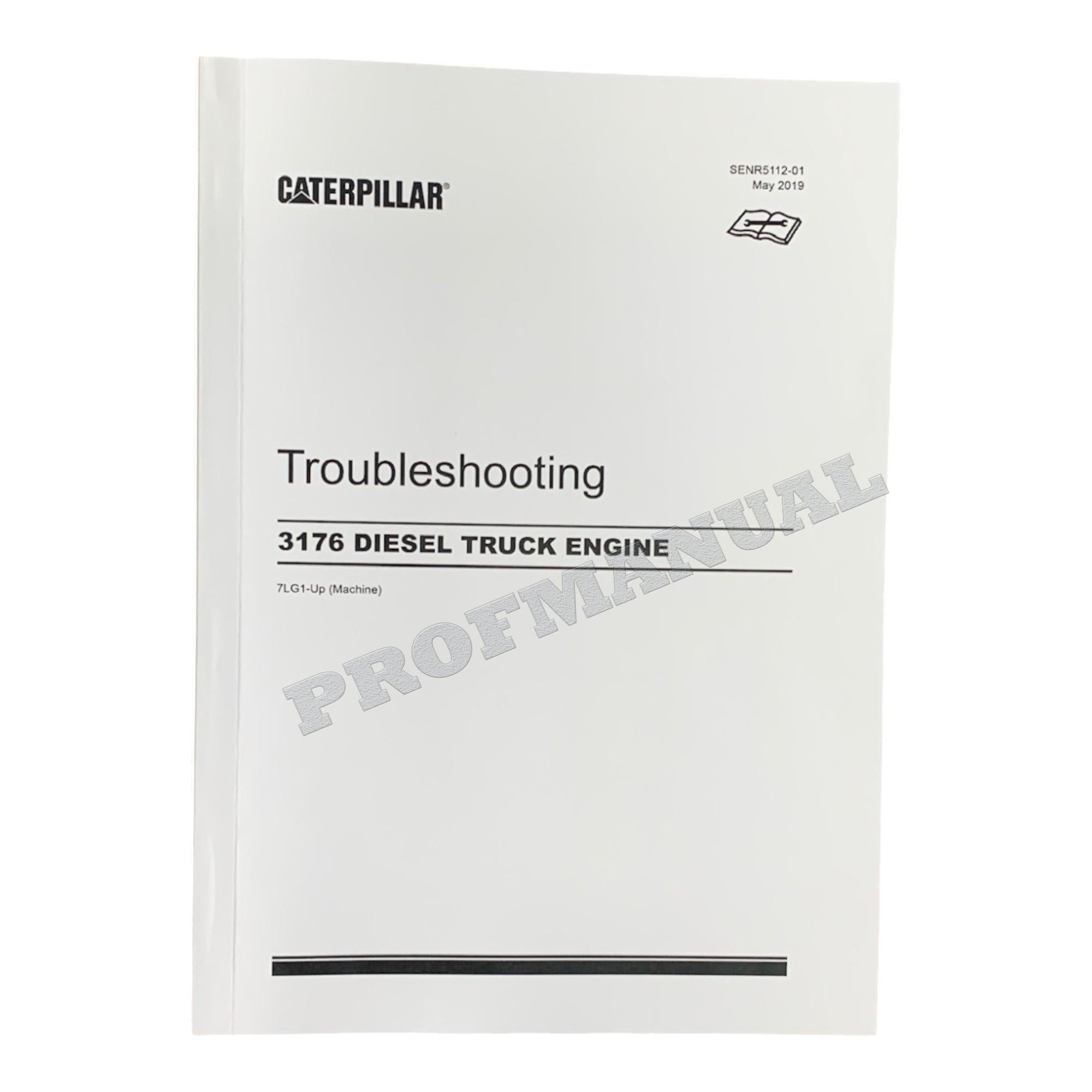 Manual de servicio completo del motor de camión Caterpillar 3176 15 libros + esquema *Enviar número de serie