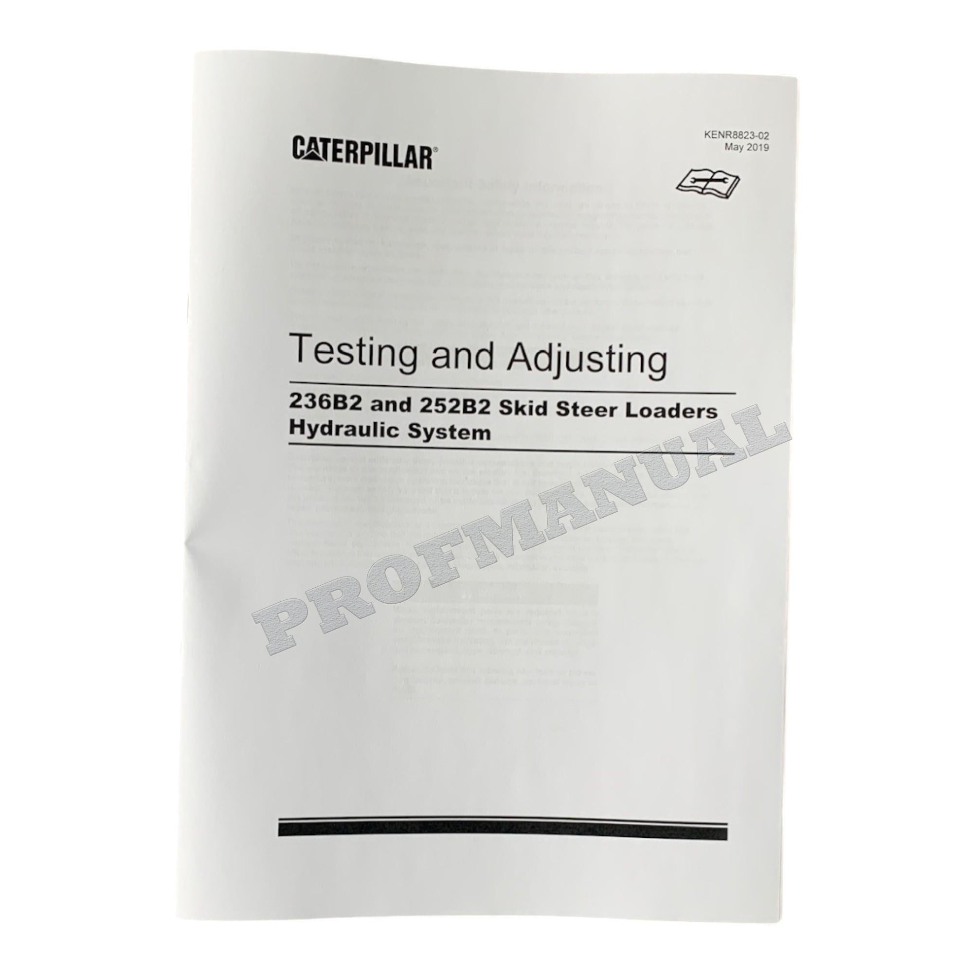 Manual de servicio del minicargador Caterpillar 236B, 236B2, 246B, 252B, 252B2 y 262B
