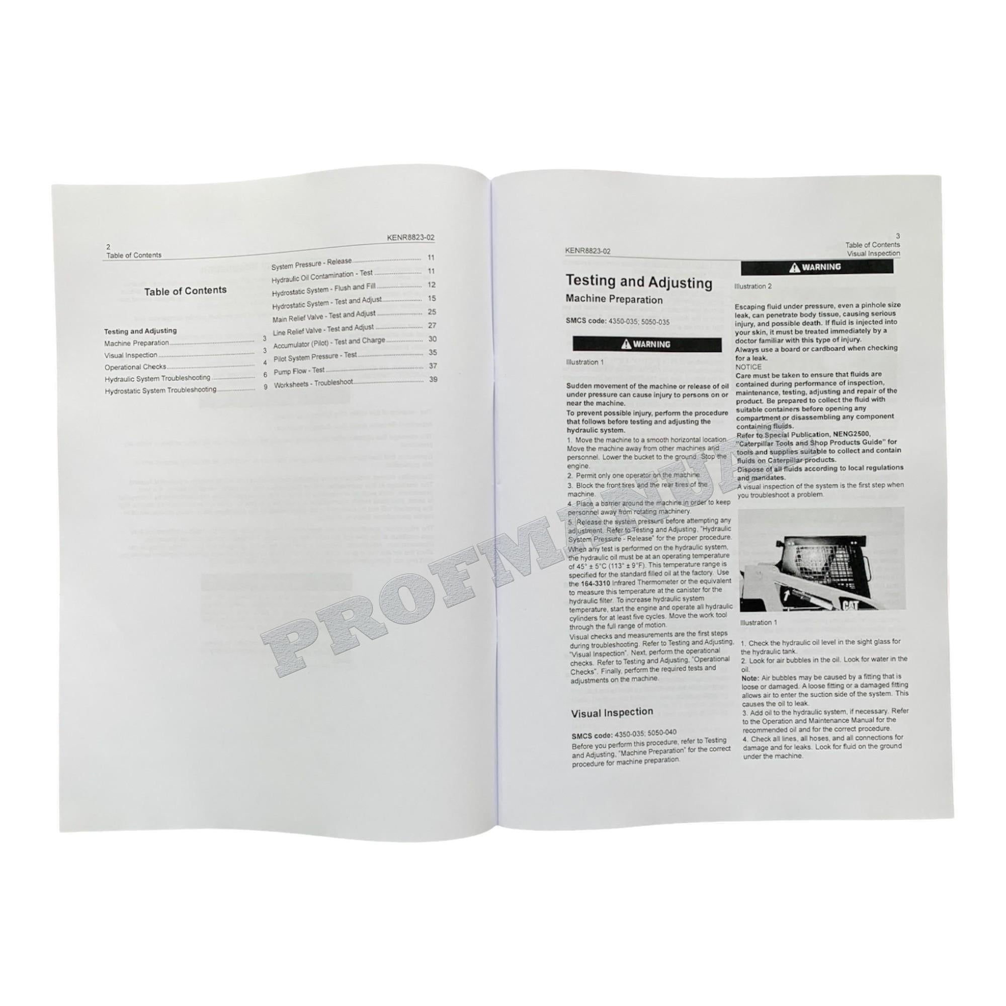 Manual de servicio del minicargador Caterpillar 236B, 236B2, 246B, 252B, 252B2 y 262B