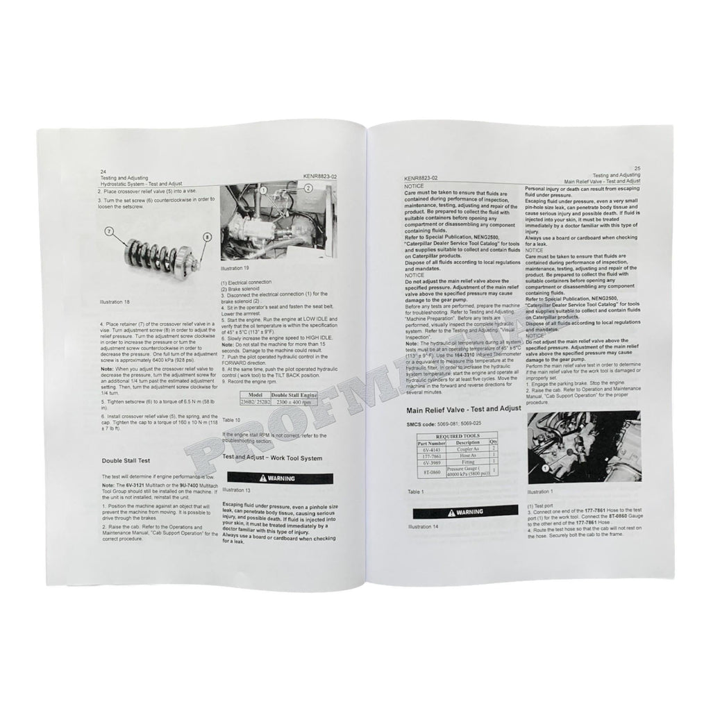 Manual de servicio del minicargador Caterpillar 236B, 236B2, 246B, 252B, 252B2 y 262B