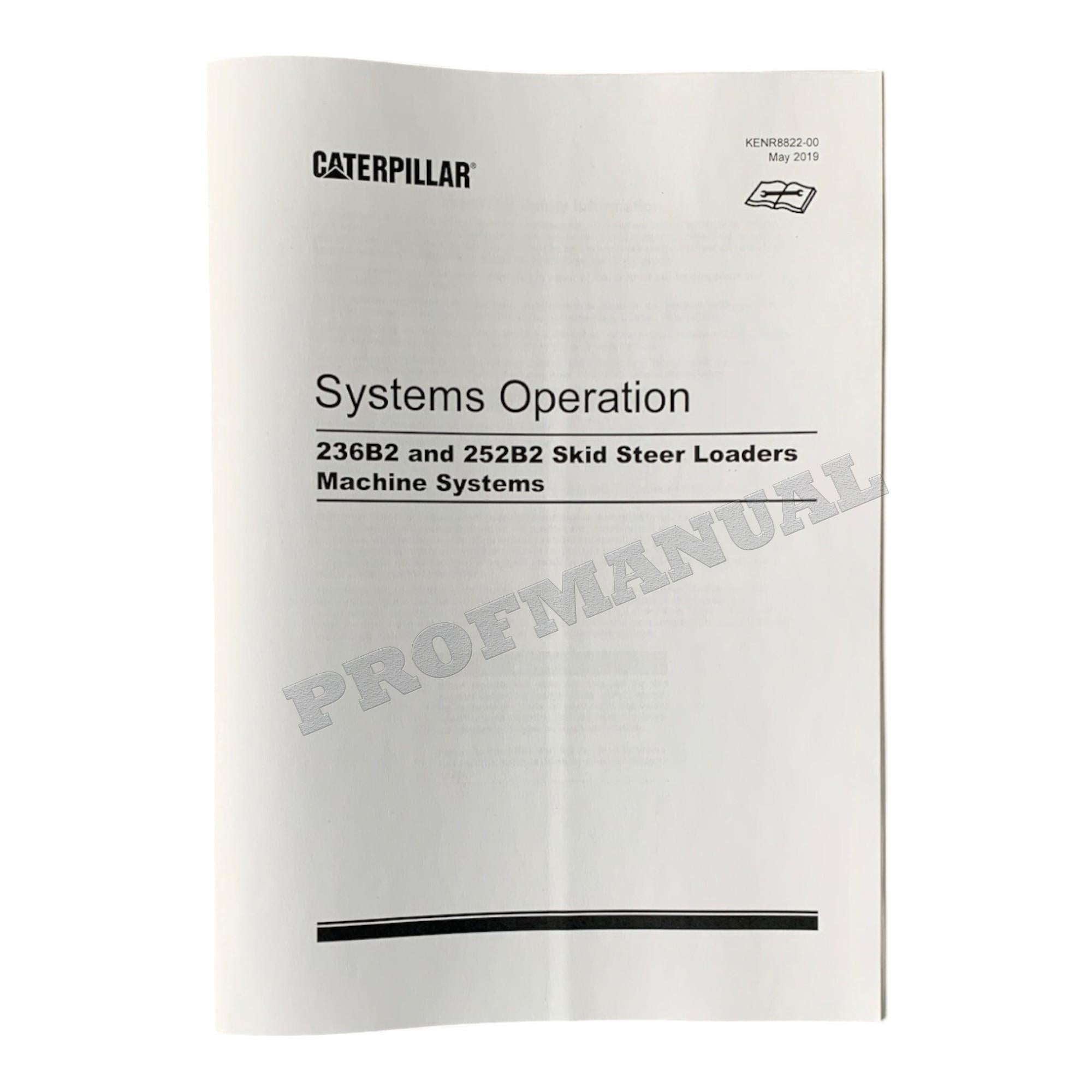 Manual de servicio del minicargador Caterpillar 236B, 236B2, 246B, 252B, 252B2 y 262B