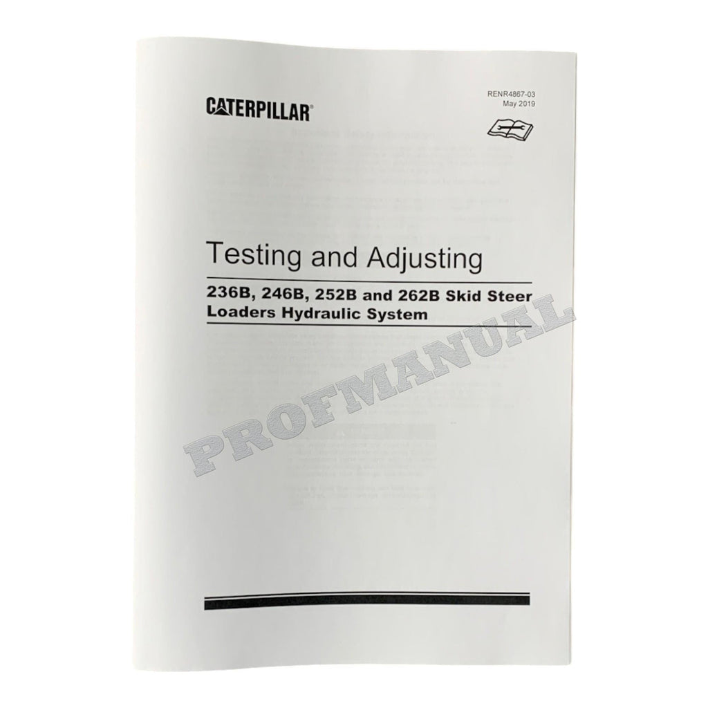 Manual de servicio del minicargador Caterpillar 236B, 236B2, 246B, 252B, 252B2 y 262B