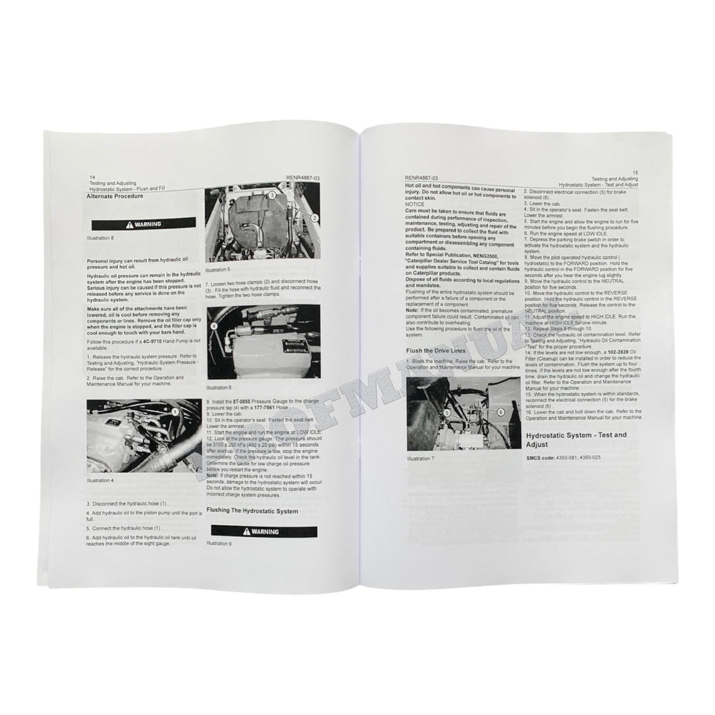 Manual de servicio del minicargador Caterpillar 236B, 236B2, 246B, 252B, 252B2 y 262B