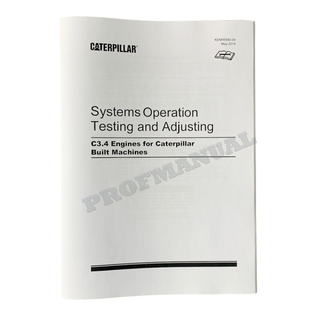 Caterpillar C3.4 3044C Engine Loader Disassem Assem Test Adjust Manual SET 7 BOOKS