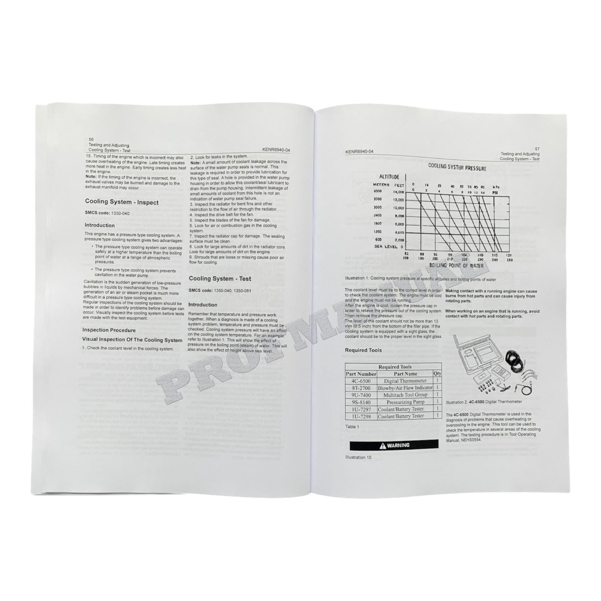 Caterpillar C3.4 3044C Engine Loader Disassem Assem Test Adjust Manual SET 7 BOOKS