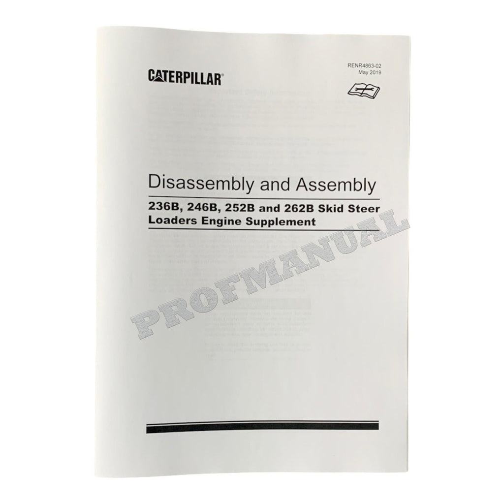 Caterpillar C3.4 3044C Engine Loader Disassem Assem Test Adjust Manual SET 7 BOOKS