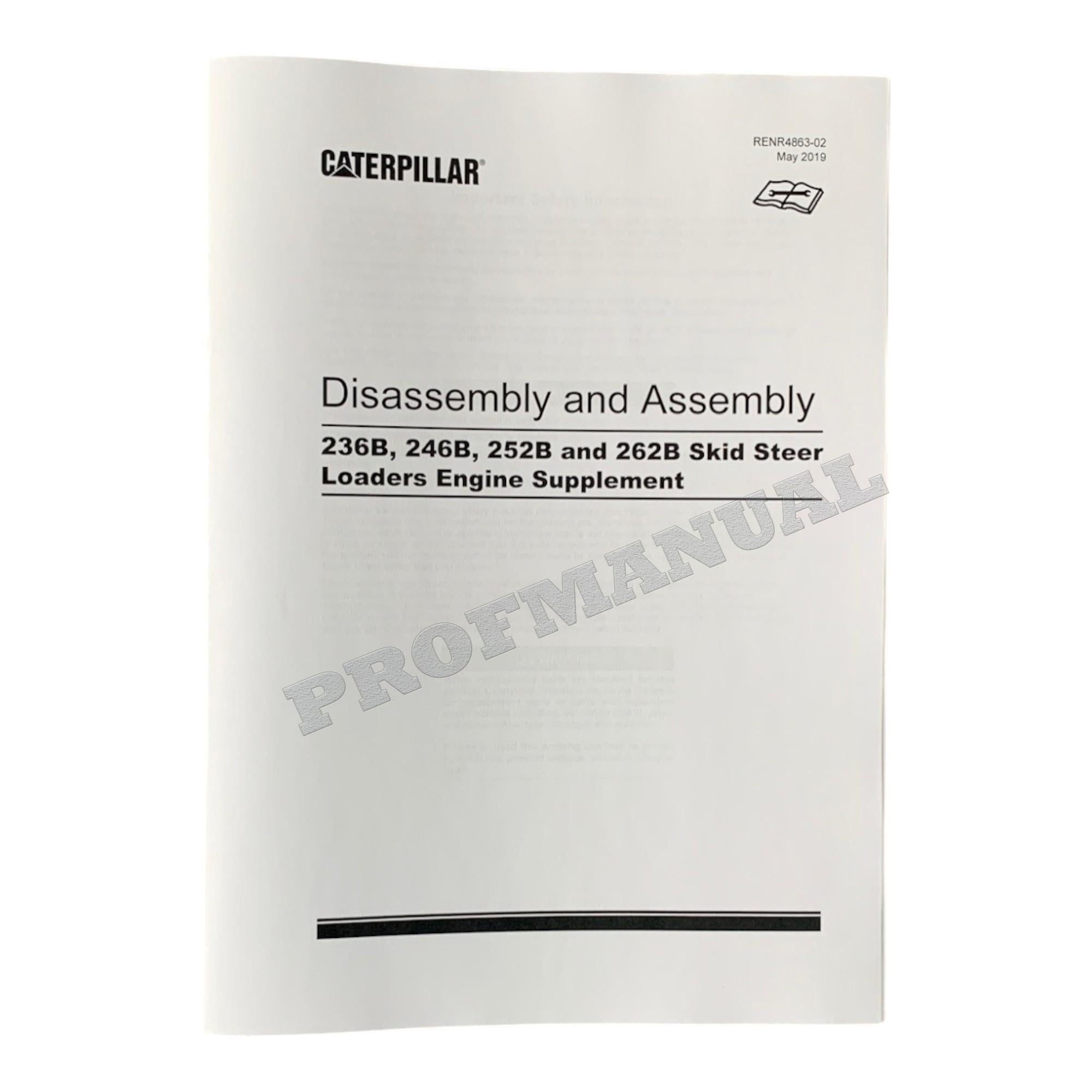 Caterpillar C3.4 3044C Engine Loader Disassem Assem Test Adjust Manual SET 7 BOOKS