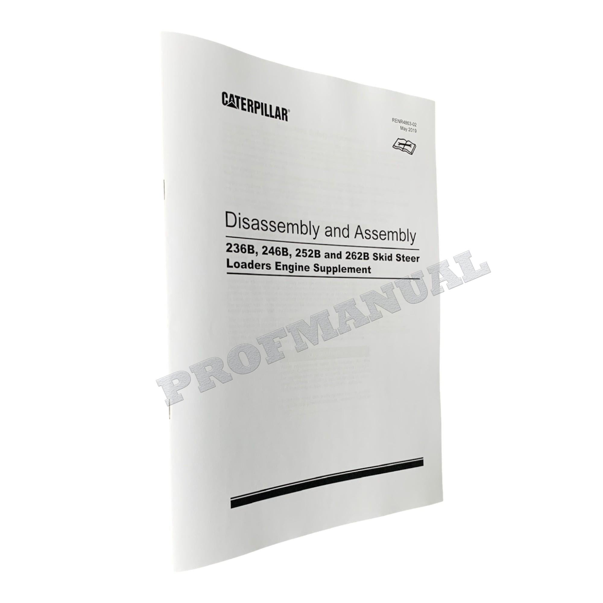 Caterpillar C3.4 3044C Engine Loader Disassem Assem Test Adjust Manual SET 7 BOOKS