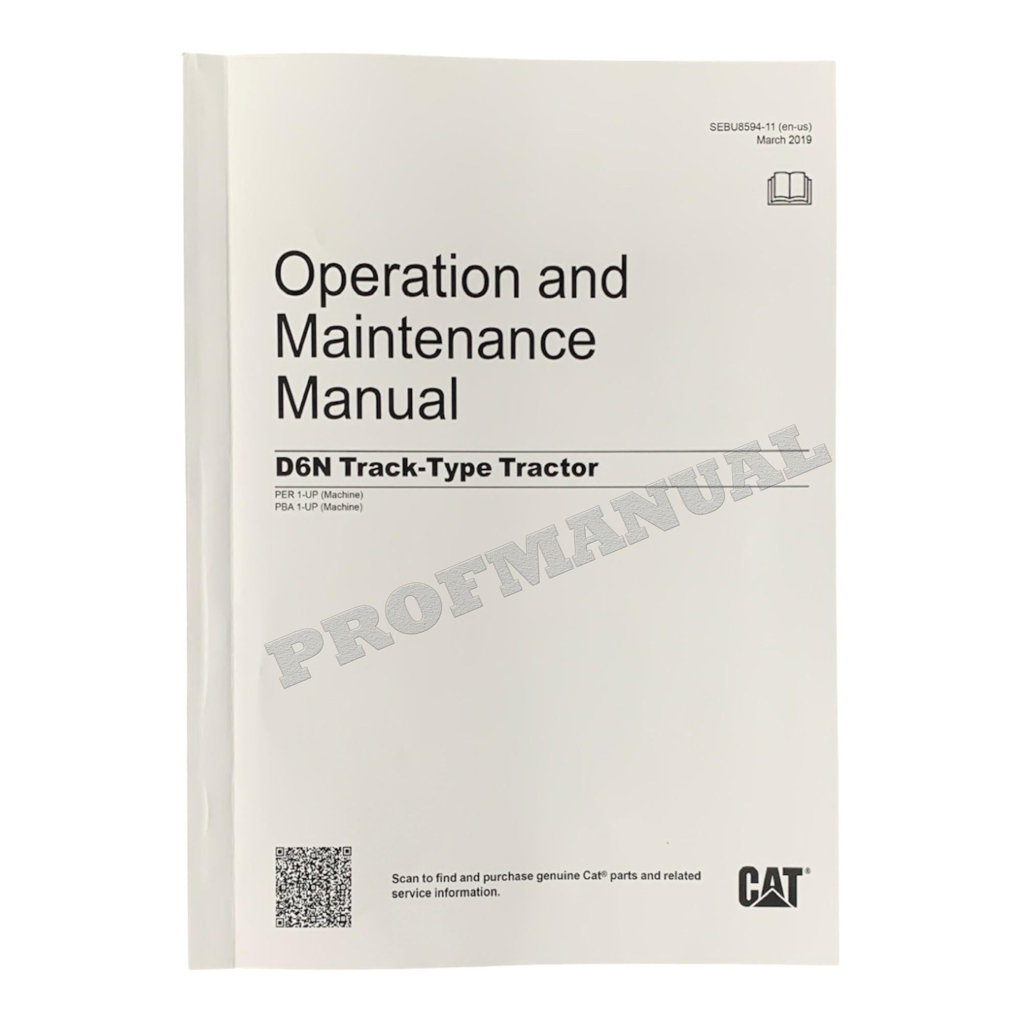 Manual de servicio completo del tractor de cadenas Caterpillar D6N SN PBA1-UP *Enviar número de serie