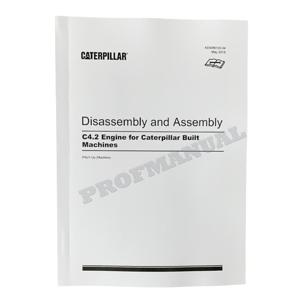 Caterpillar Cat C4.2 Engine Built Machine Disassembly Assembly Manual