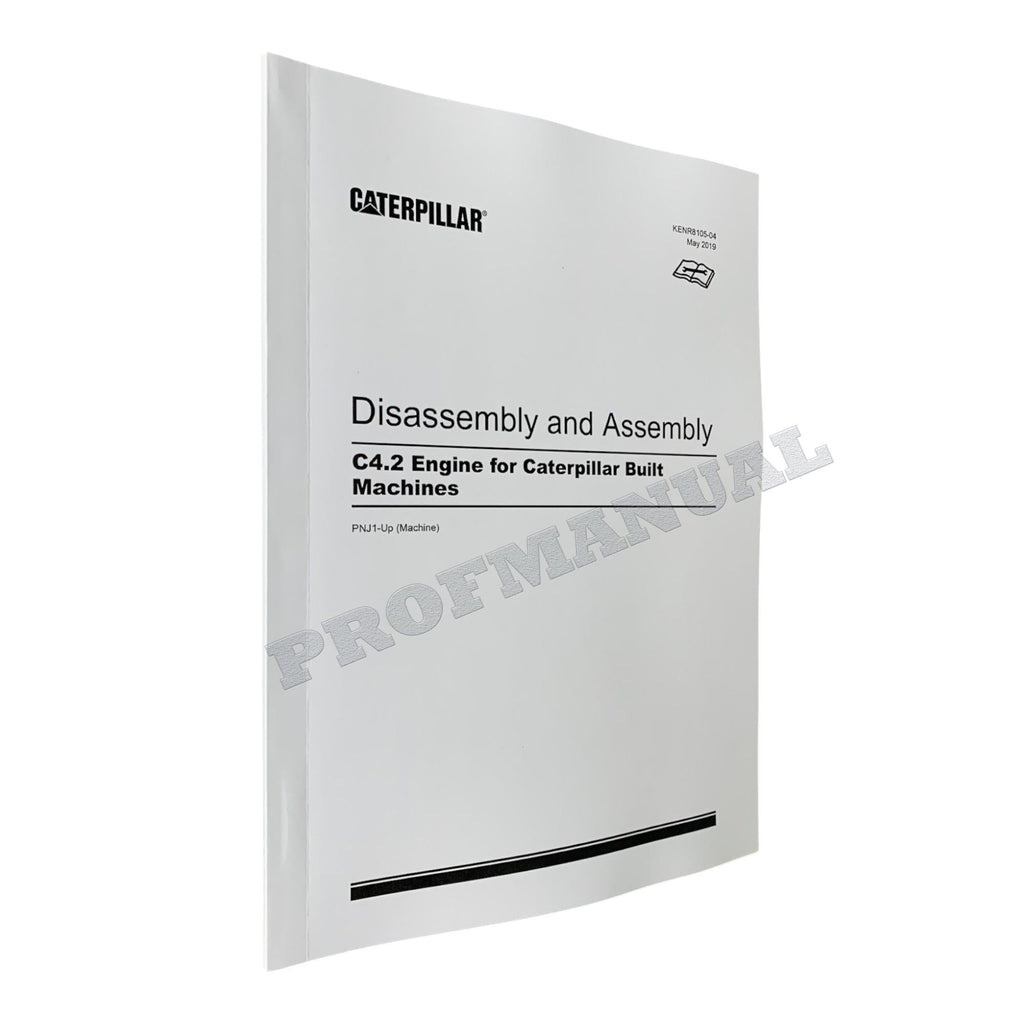 Caterpillar Cat C4.2 Engine Built Machine Disassembly Assembly Manual