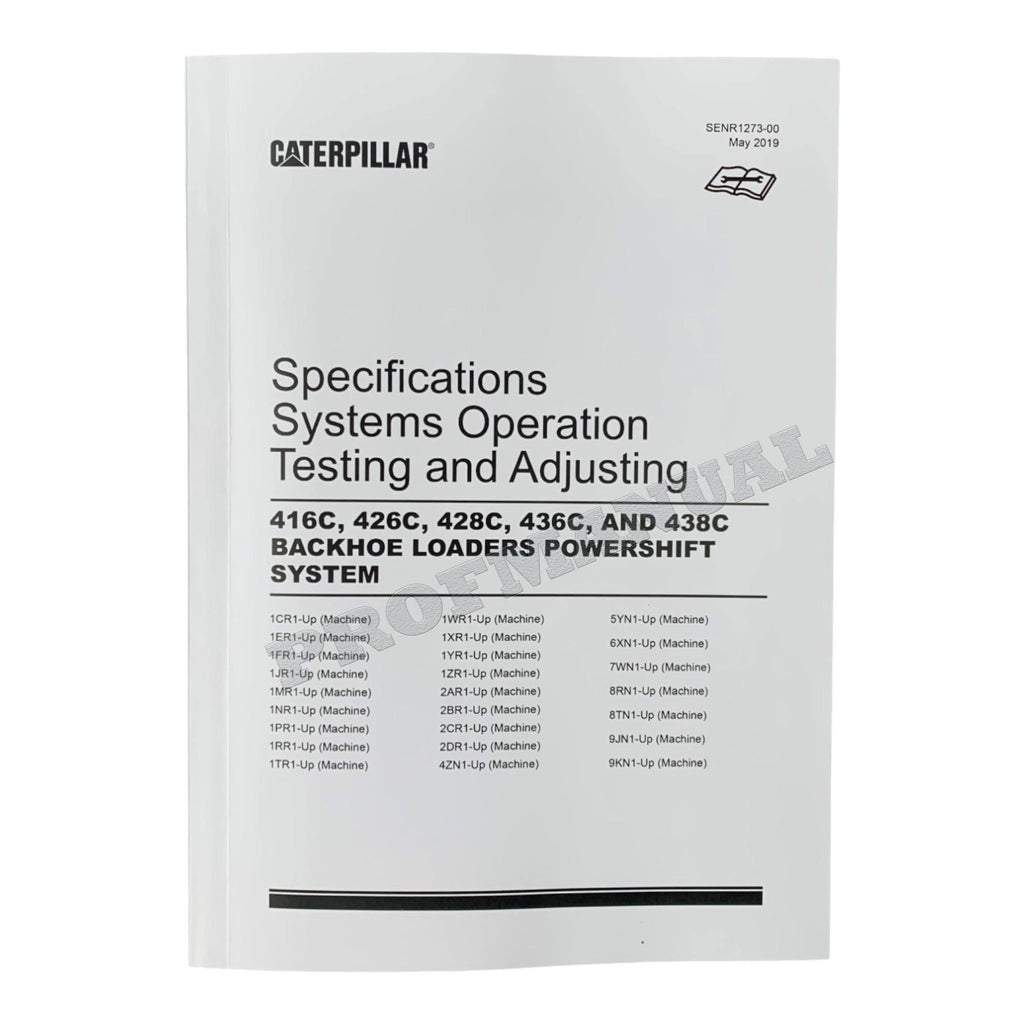 Caterpillar 416C 426C 436C 428C 438C Backhoe Loader Full Service Manual 18books *Send SN