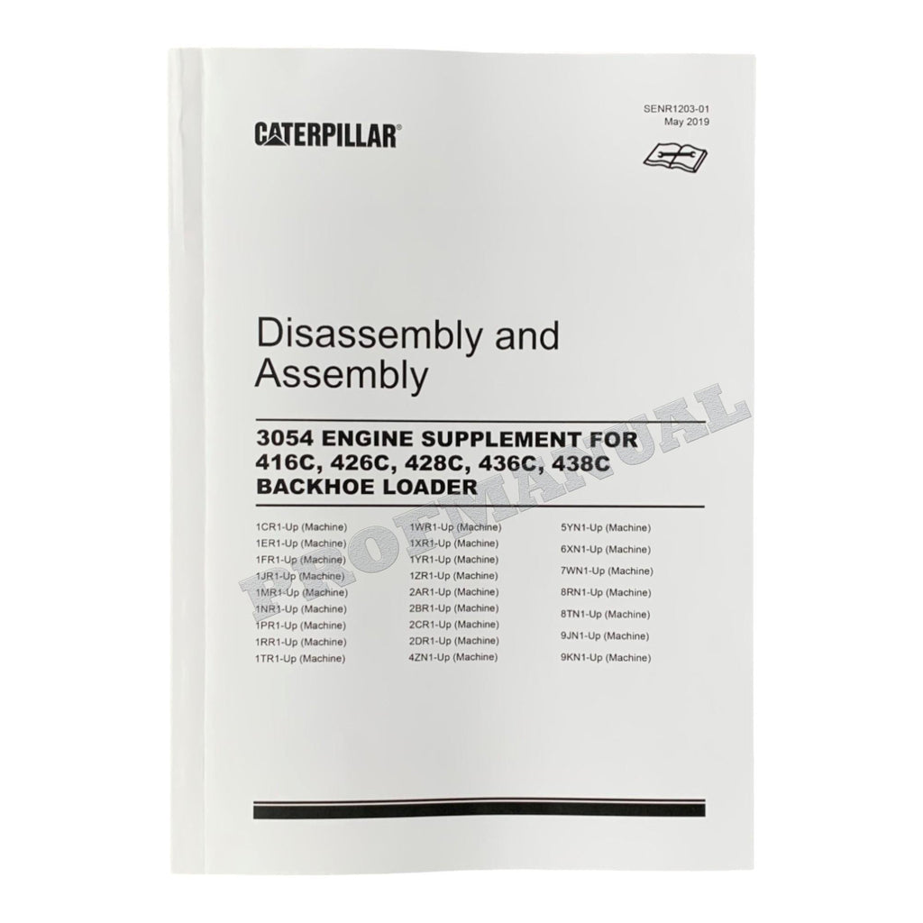 Manual de servicio de retroexcavadoras Caterpillar 3054 (4 libros)