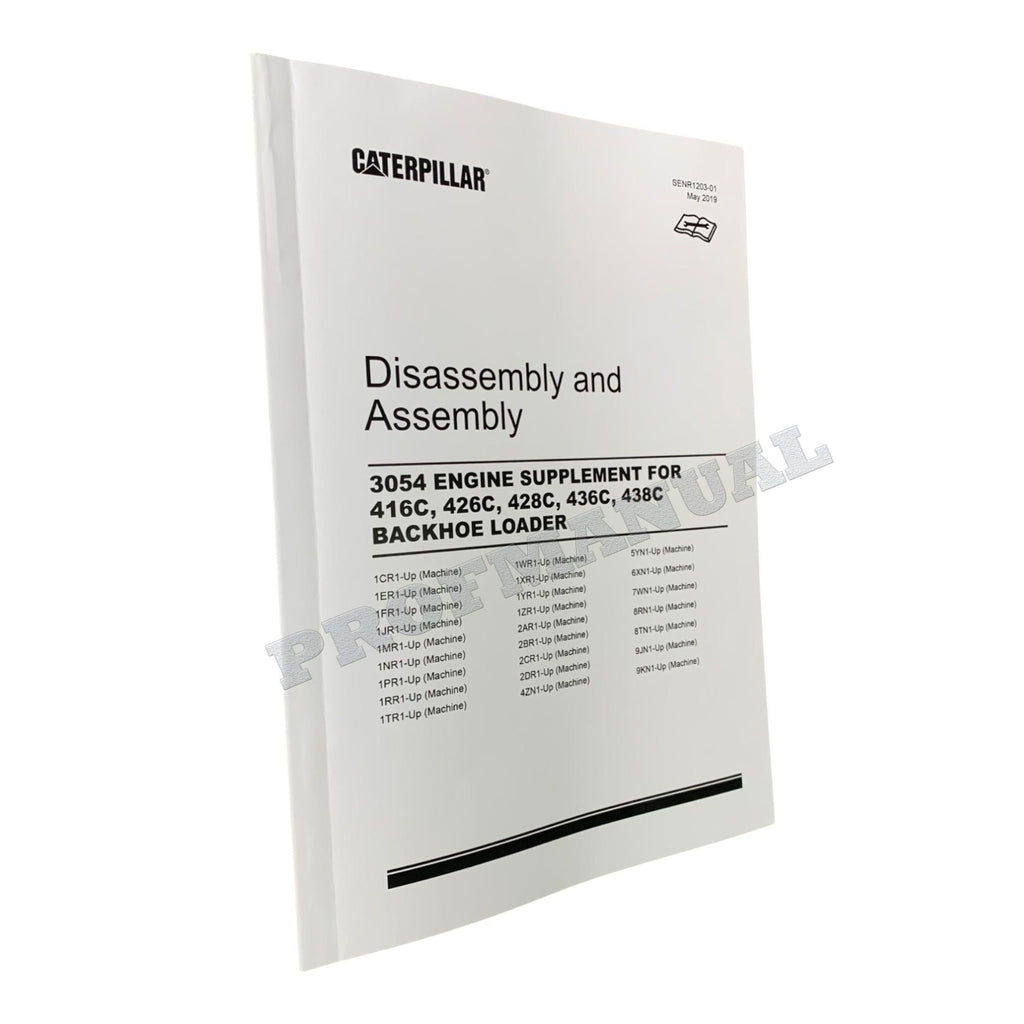 Manual de servicio de retroexcavadoras Caterpillar 3054 (4 libros)