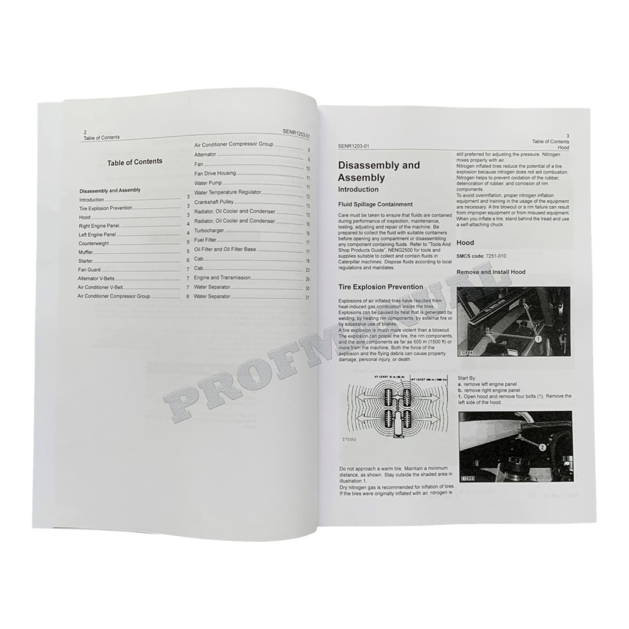 Manual de servicio de retroexcavadoras Caterpillar 3054 (4 libros)