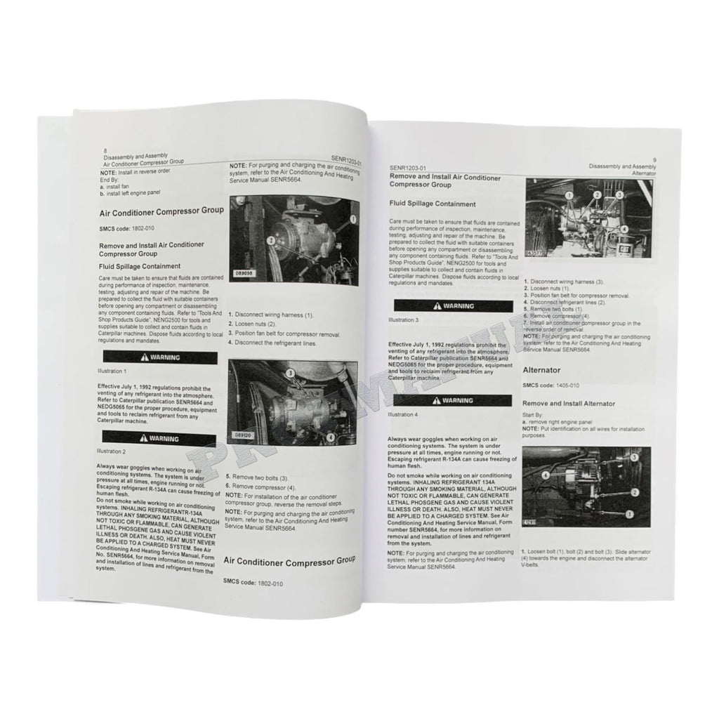 Manual de servicio de retroexcavadoras Caterpillar 3054 (4 libros)