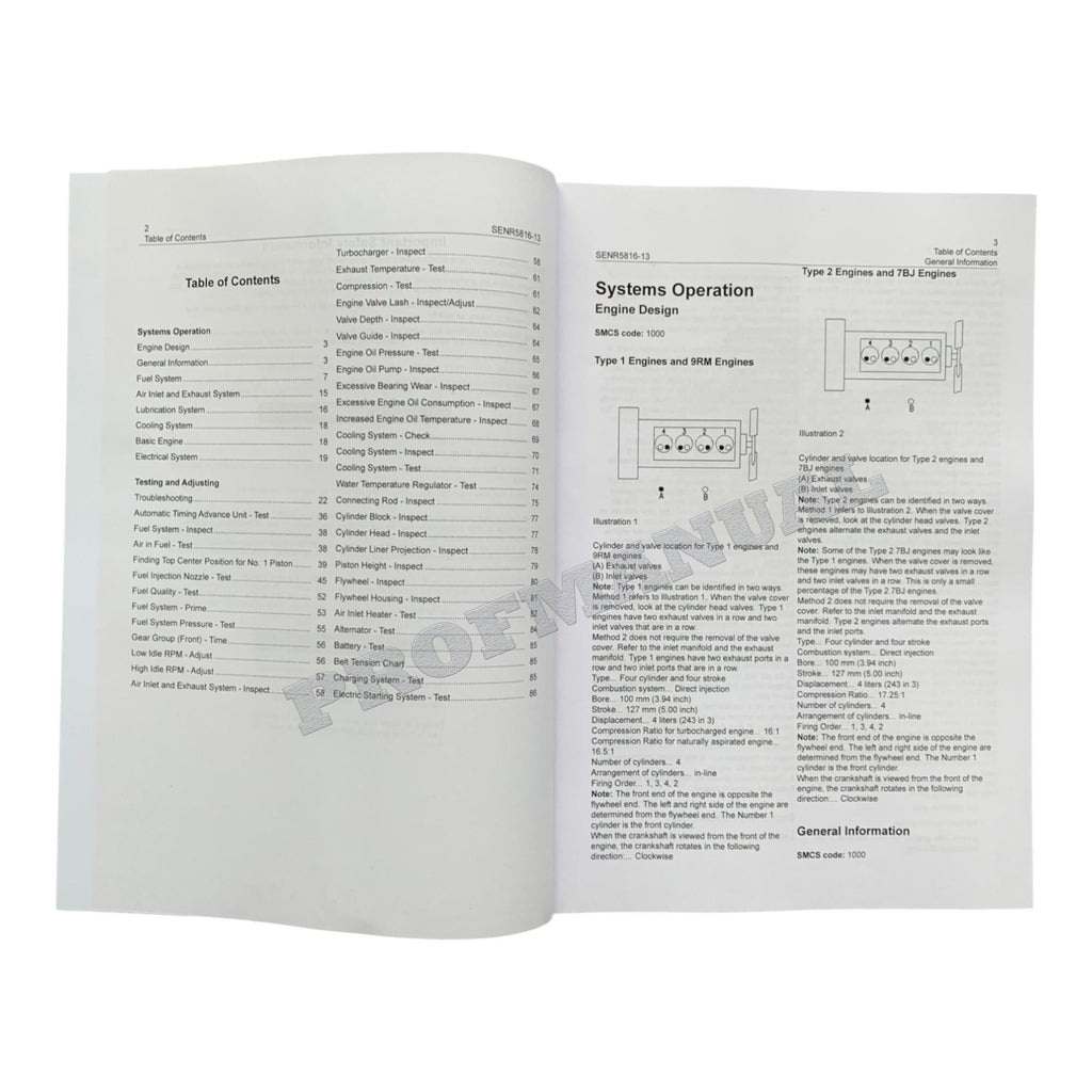 Manual de servicio de retroexcavadoras Caterpillar 3054 (4 libros)