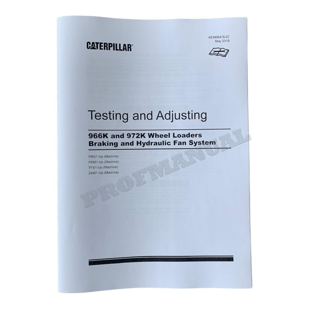 Caterpillar 966K 972K Wheel Loader Full Service Manual 37 books *Send serial number