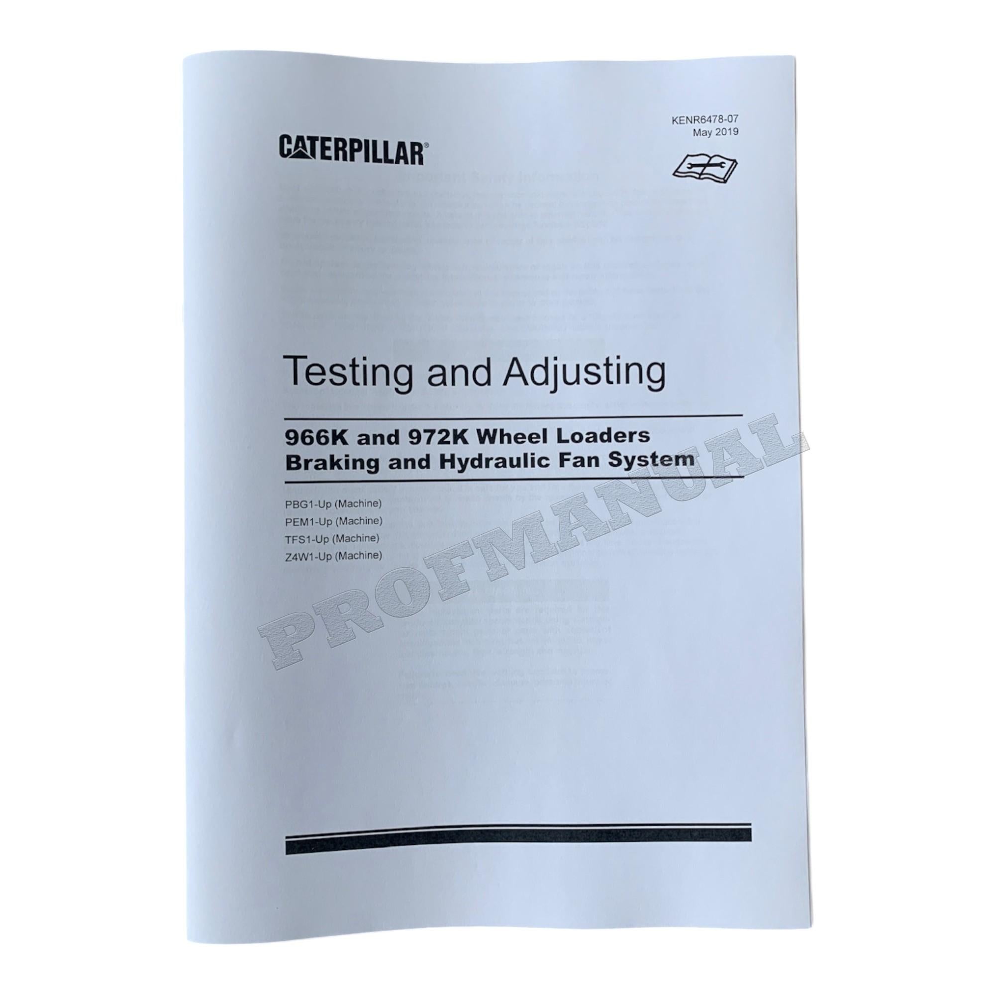Caterpillar 966K 972K Wheel Loader Full Service Manual 37 books *Send serial number