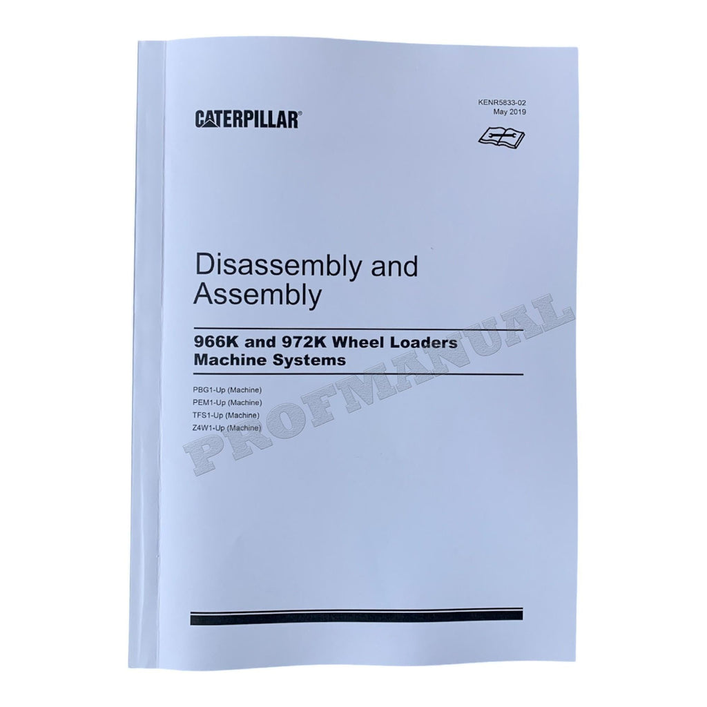 Caterpillar 966K 972K Wheel Loader Full Service Manual 37 books *Send serial number