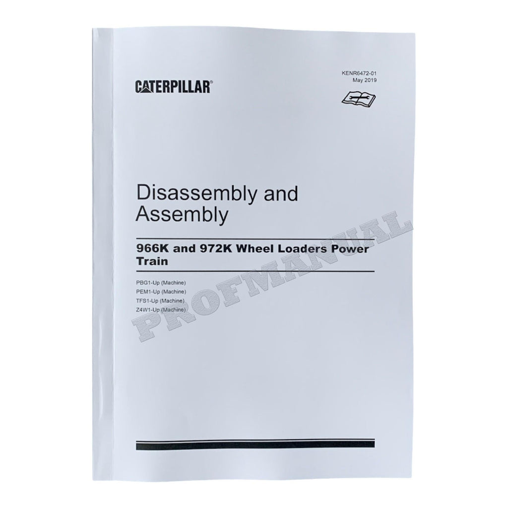 Caterpillar 966K 972K Wheel Loader Full Service Manual 37 books *Send serial number